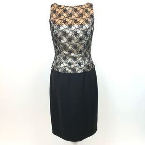 Marie St. Clair Black Lace Bodice Dress